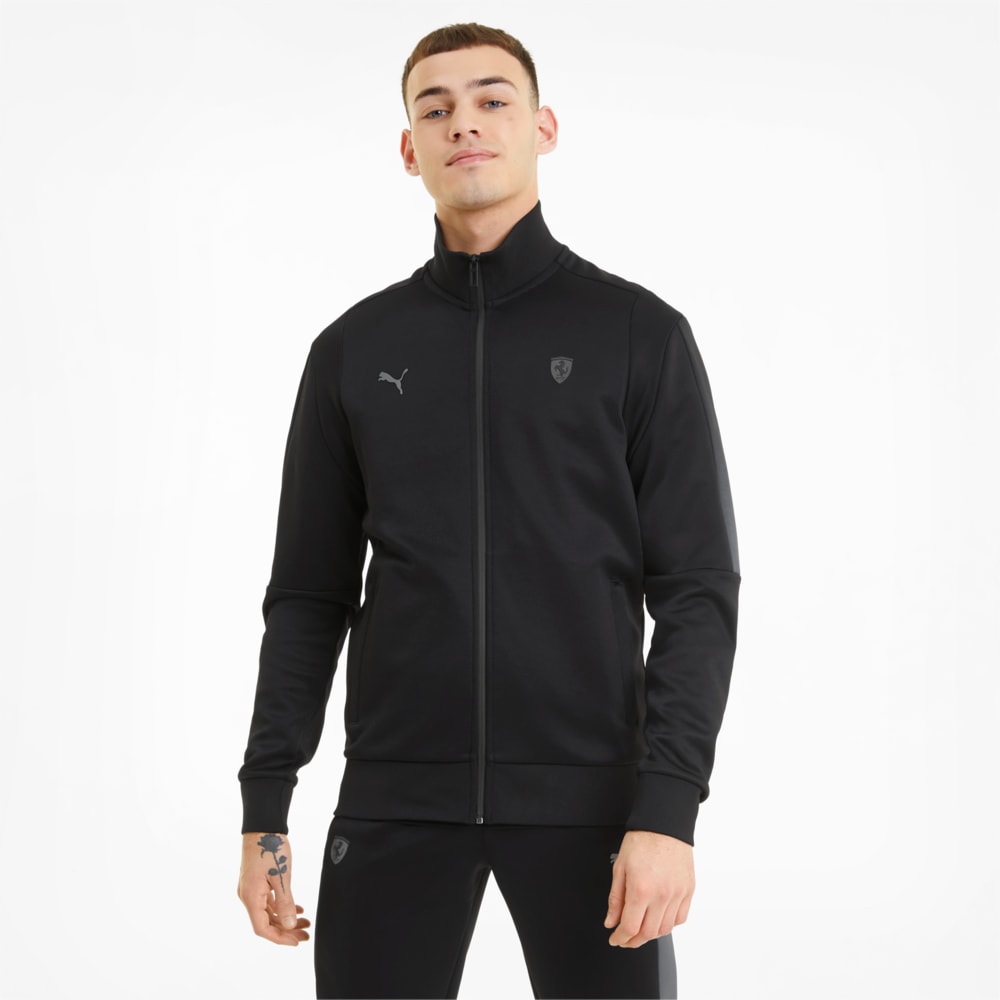 Зображення Puma Олімпійка Scuderia Ferrari Style T7 Men's Track Jacket #1: Puma Black