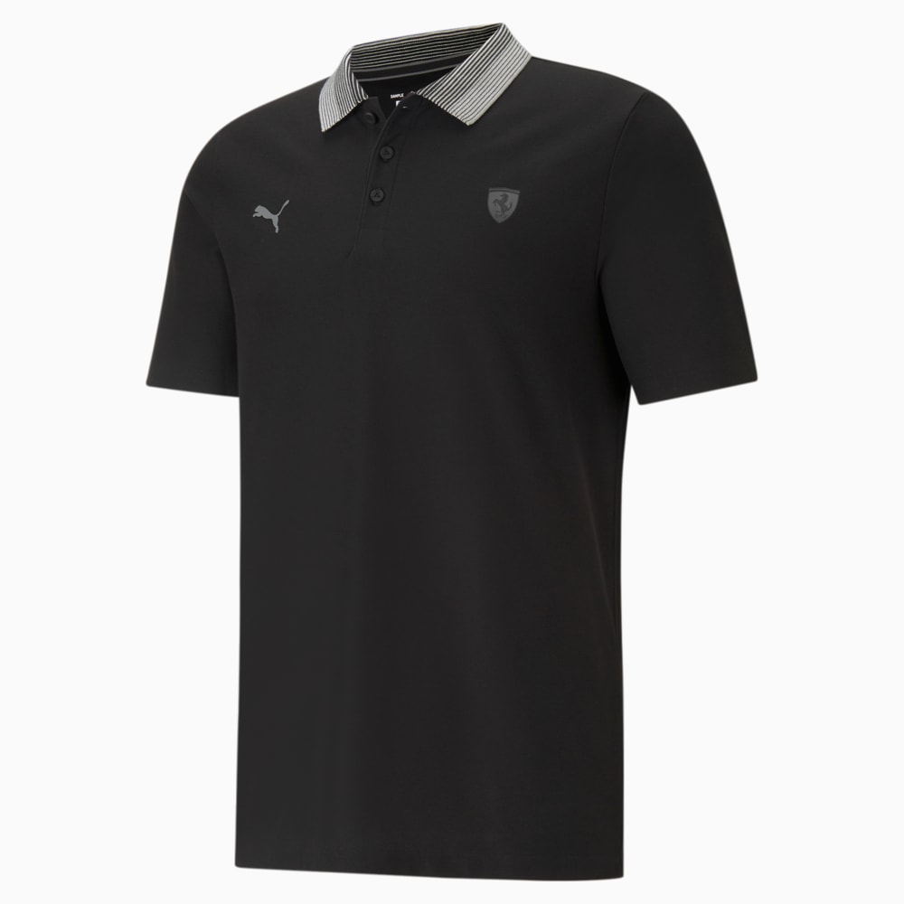 Зображення Puma Поло Scuderia Ferrari Style Gradient Men's Polo Shirt #1: Puma Black