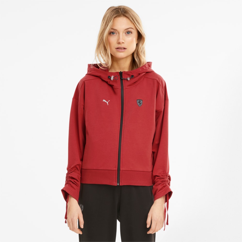 Зображення Puma Толстовка Scuderia Ferrari Style Hooded Women's Sweat Jacket #1: American Beauty