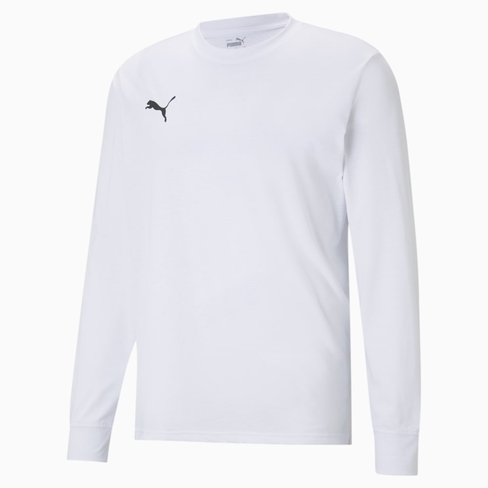 Зображення Puma Лонгслів Long Sleeve Men's Basketball Shooting Tee #1: Puma White