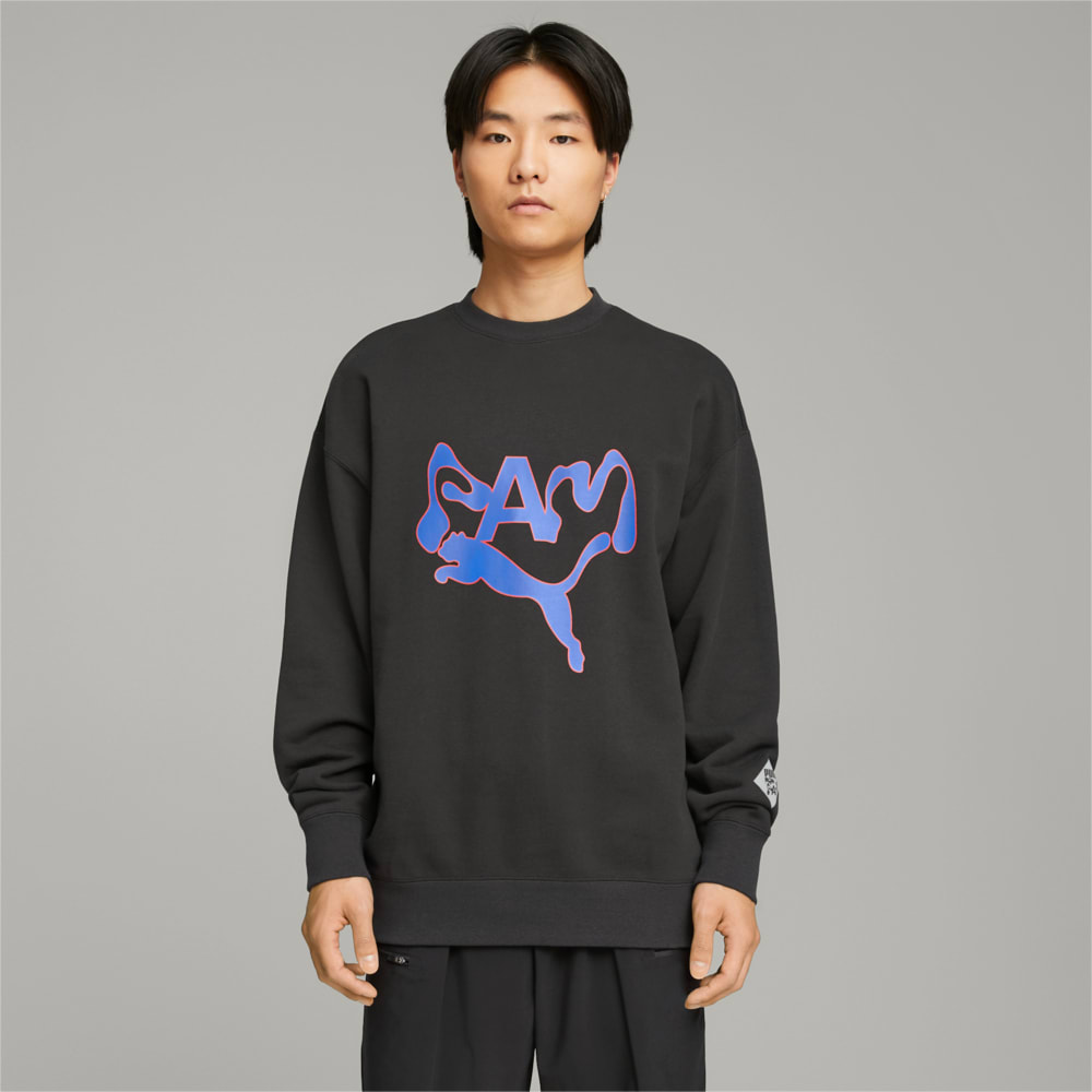 Изображение Puma Толстовка PUMA x PERKS AND MINI Crewneck Sweatshirt #1: Puma Black