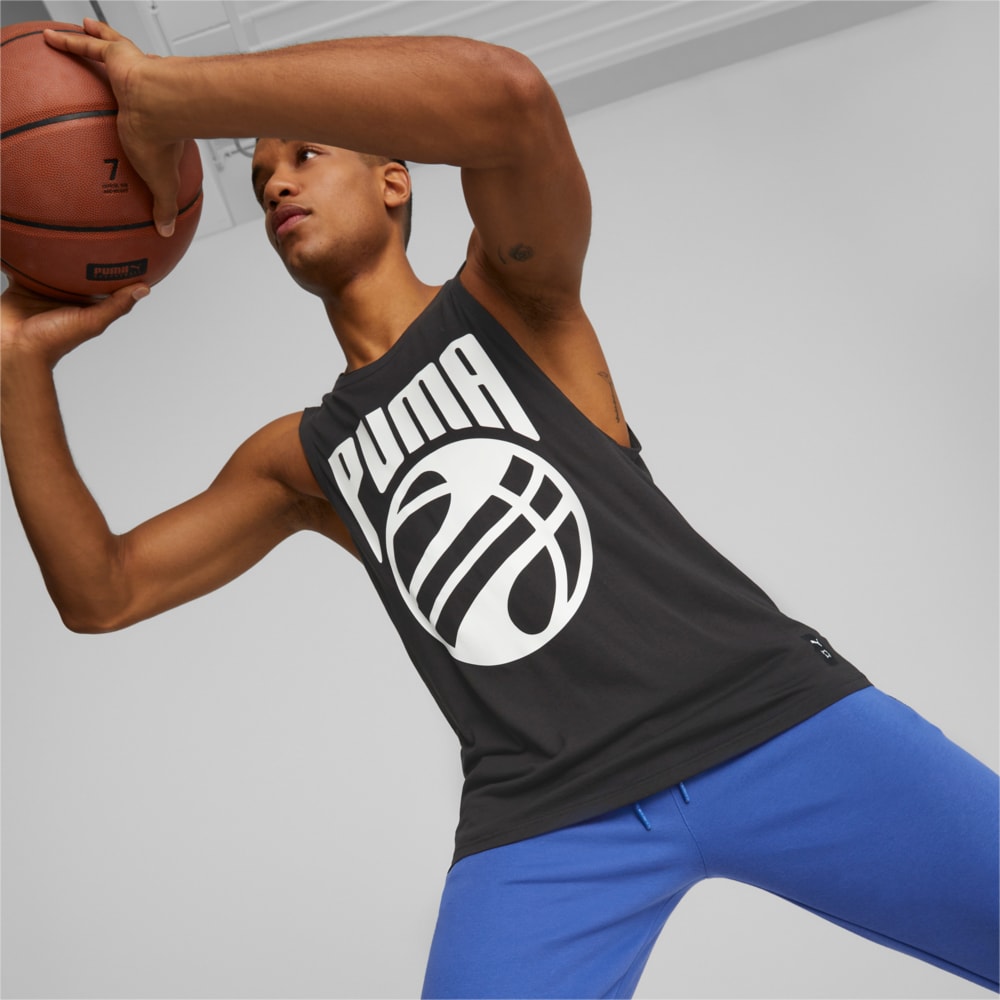Изображение Puma Майка Posterize Basketball Tank Top Men #1: Puma Black