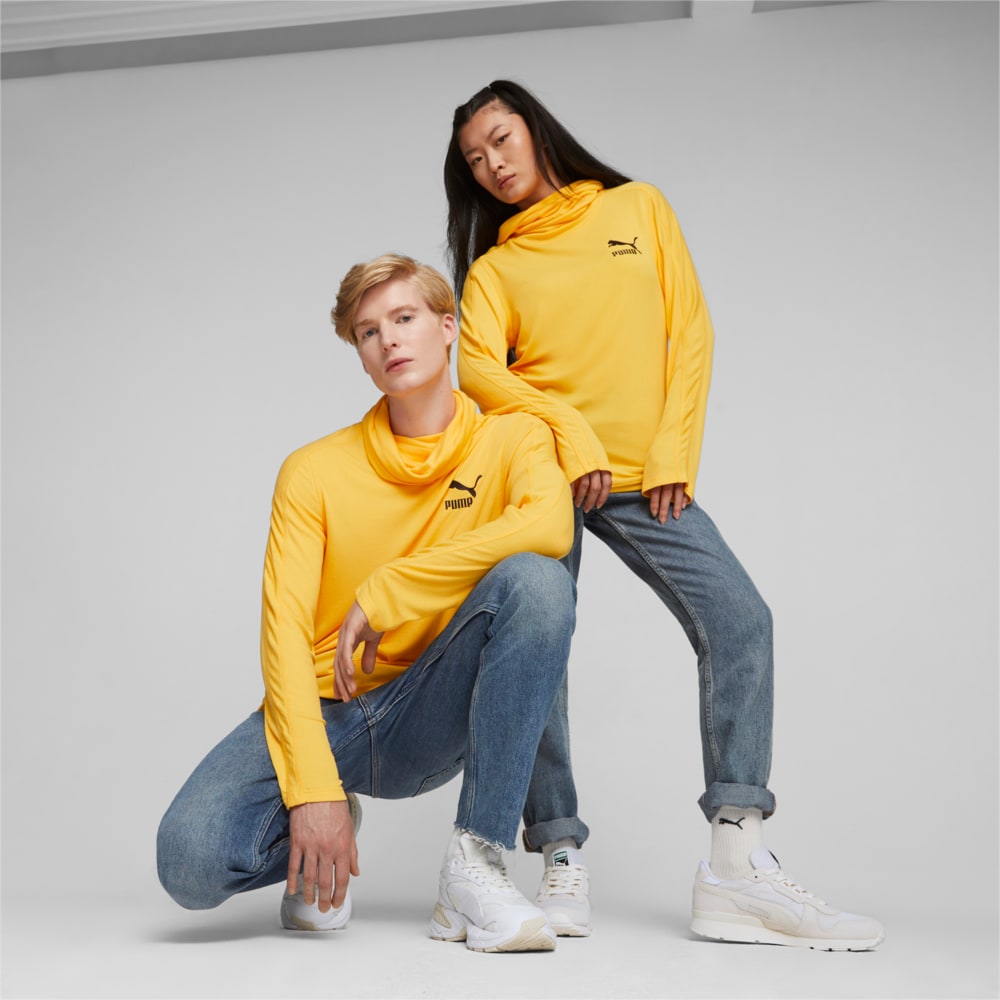 Изображение Puma Лонгслив LUXE SPORT T7 Long Sleeve Tee #1: Yellow Sizzle