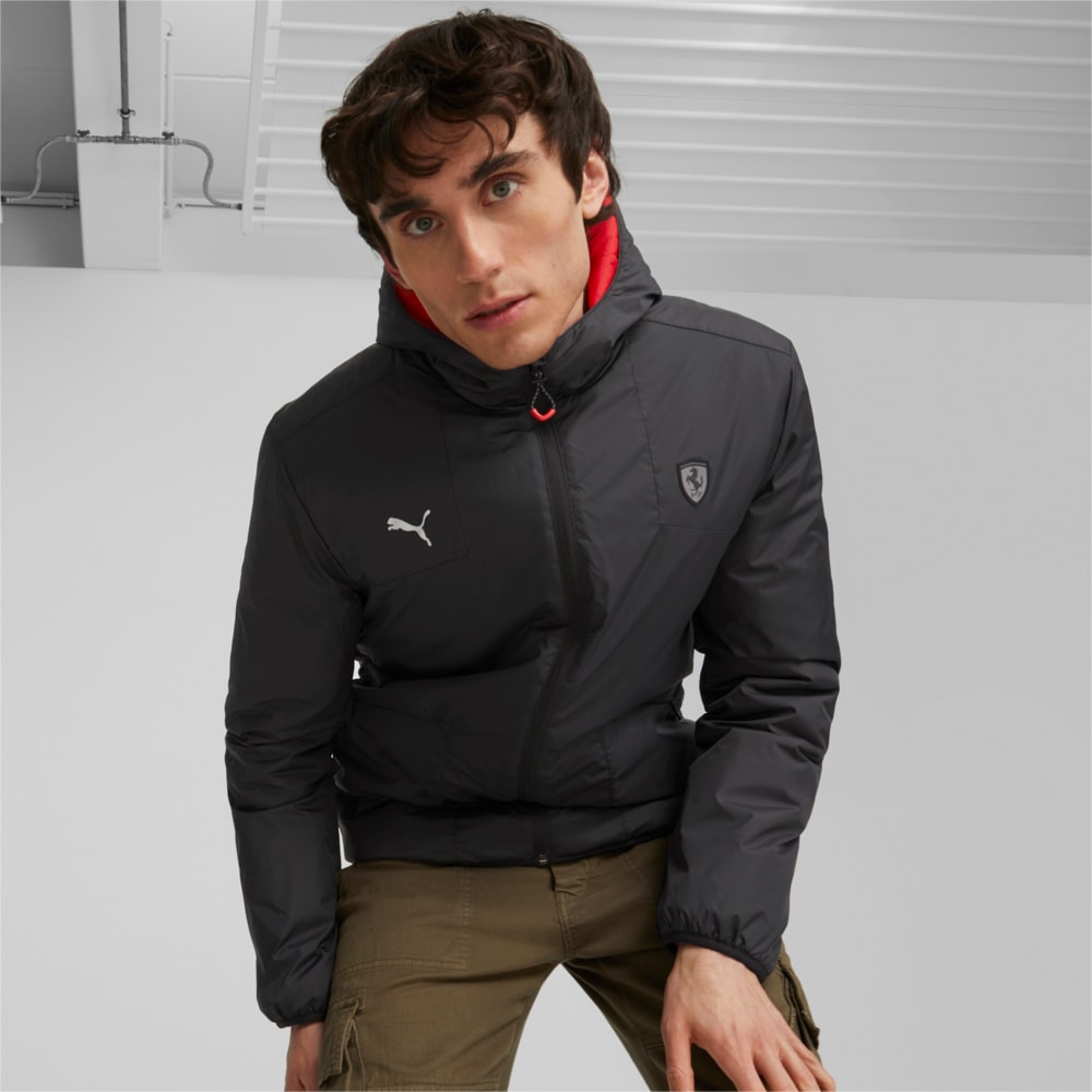 Изображение Puma Куртка Scuderia Ferrari Style Reversable Padded Jacket #1: Puma Black-Rosso Corsa