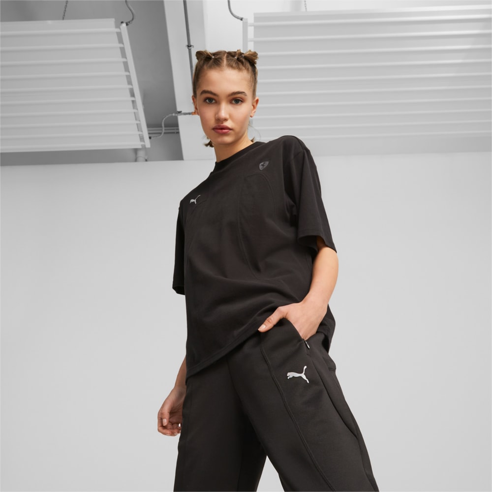 Футболка Scuderia Ferrari Style Women’‎s Tee | Колір: Чорний | Puma ...