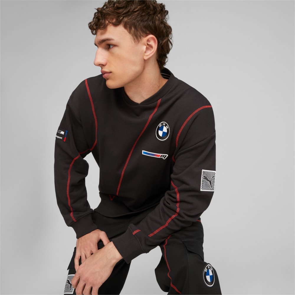 Изображение Puma Свитшот BMW M Motorsport Garage Crew Men's Sweatshirt #1: Puma Black