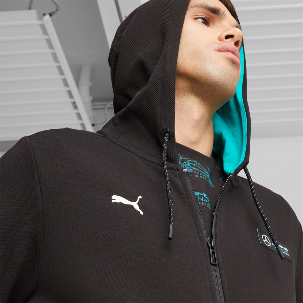 Изображение Puma Толстовка Mercedes-AMG PETRONAS Men’s Motorsport Hooded Sweatshirt #2: Puma Black