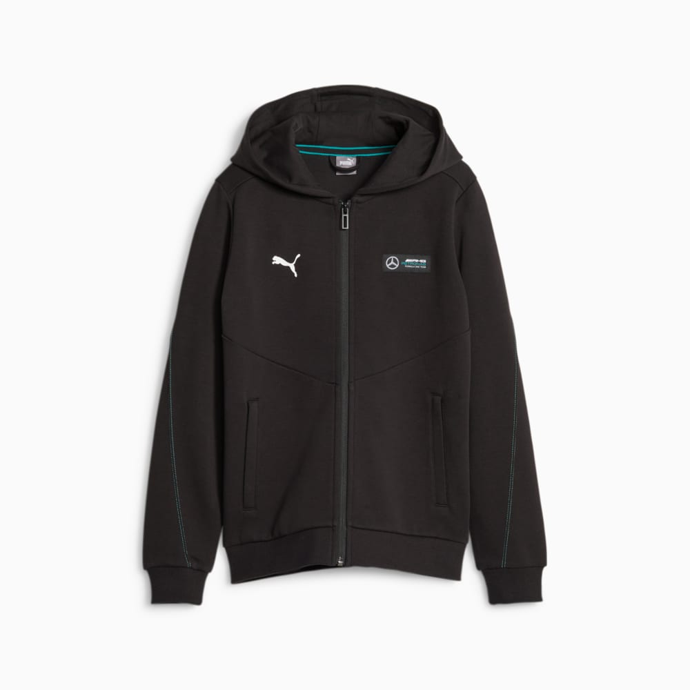 Mercedes AMG Petronas Motorsport Youth Hooded Sweat Jacket 10 Black Puma Black Puma 621175 01