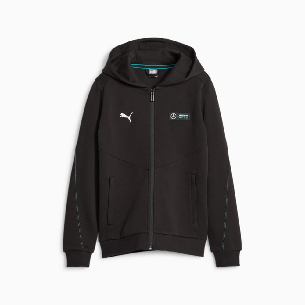 Зображення Puma Дитяча куртка Mercedes-AMG Petronas Motorsport Youth Hooded Sweat Jacket #1: Puma Black