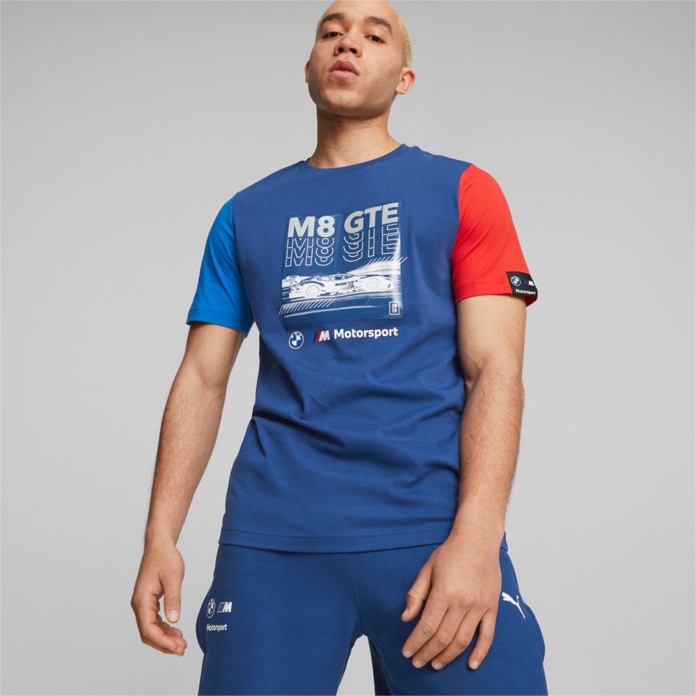 BMW M Motorsport Men's Car Graphic Tee | Blue | Puma | Sku: 621297_04