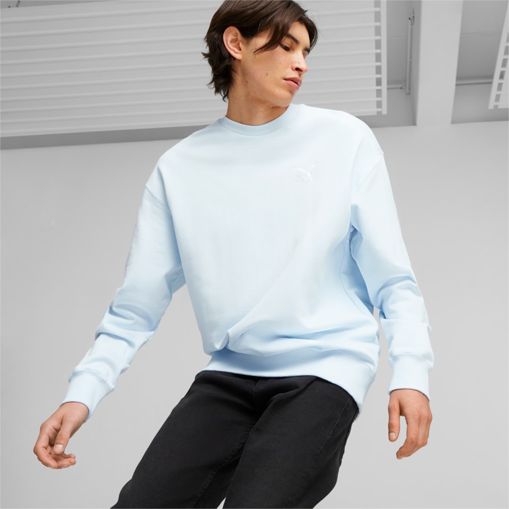 Light blue outlet puma sweatshirt