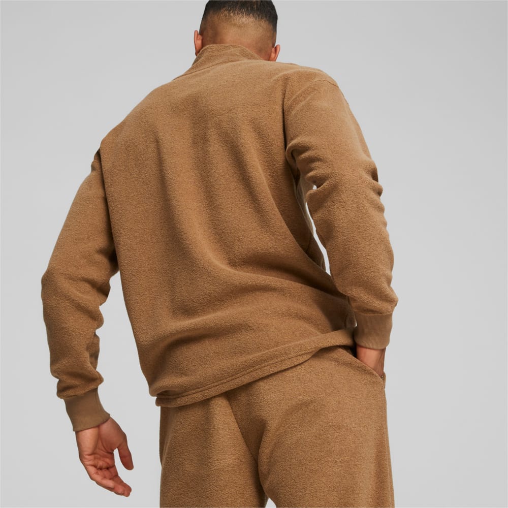 CLASSICS Men s Fleece Quarter Zip 60 Brown