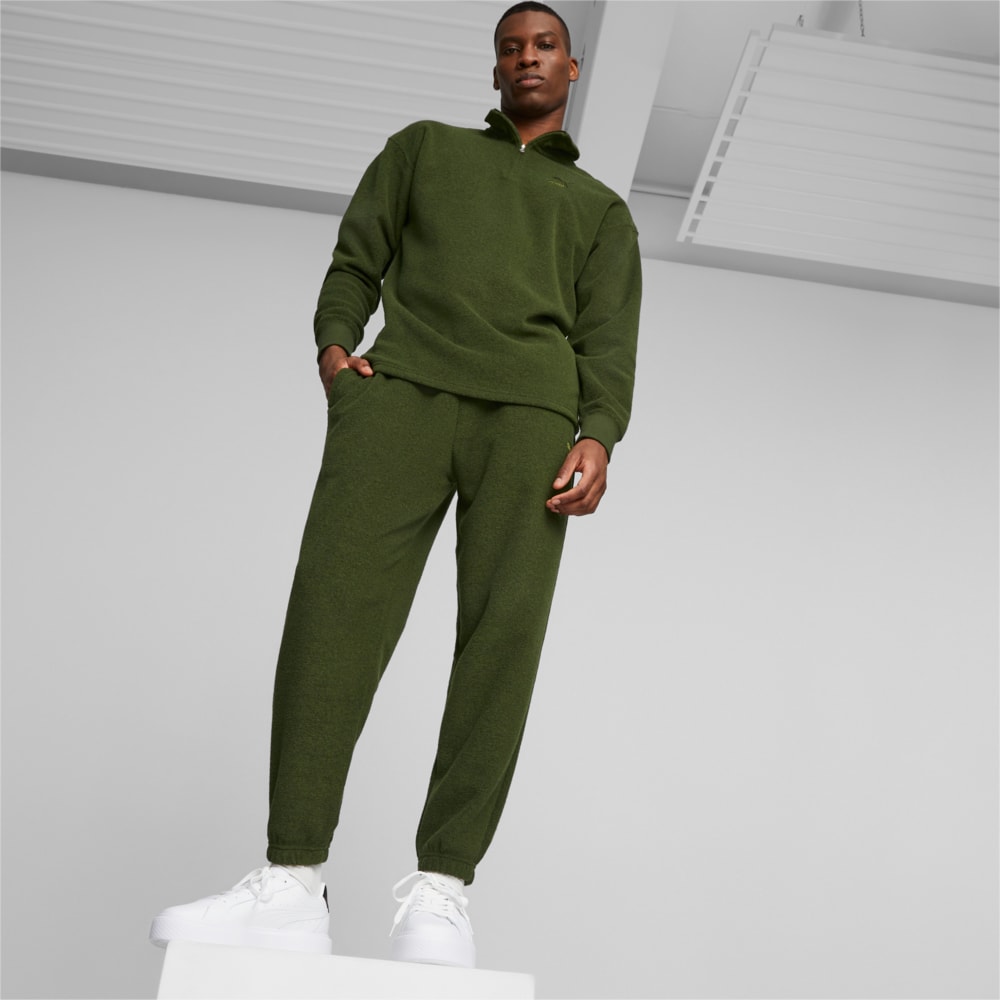 Изображение Puma Штаны CLASSICS Men's Fleece Sweatpants #2: Myrtle