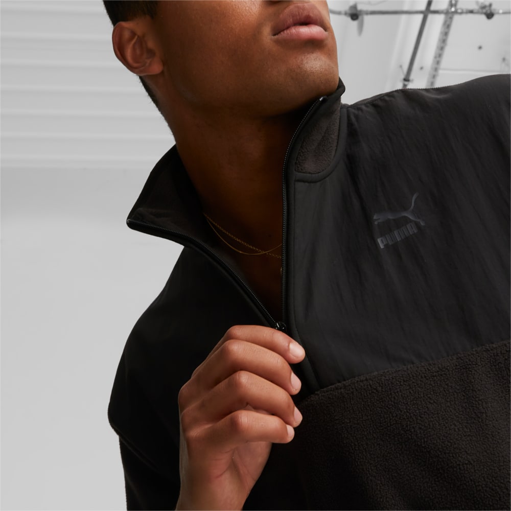 Зображення Puma Куртка CLASSICS UTILITY Men’s Half-Zip Jacket #2: Puma Black
