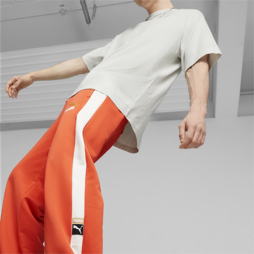 PUMA Sportstyle T7 Pants in Orange for Men
