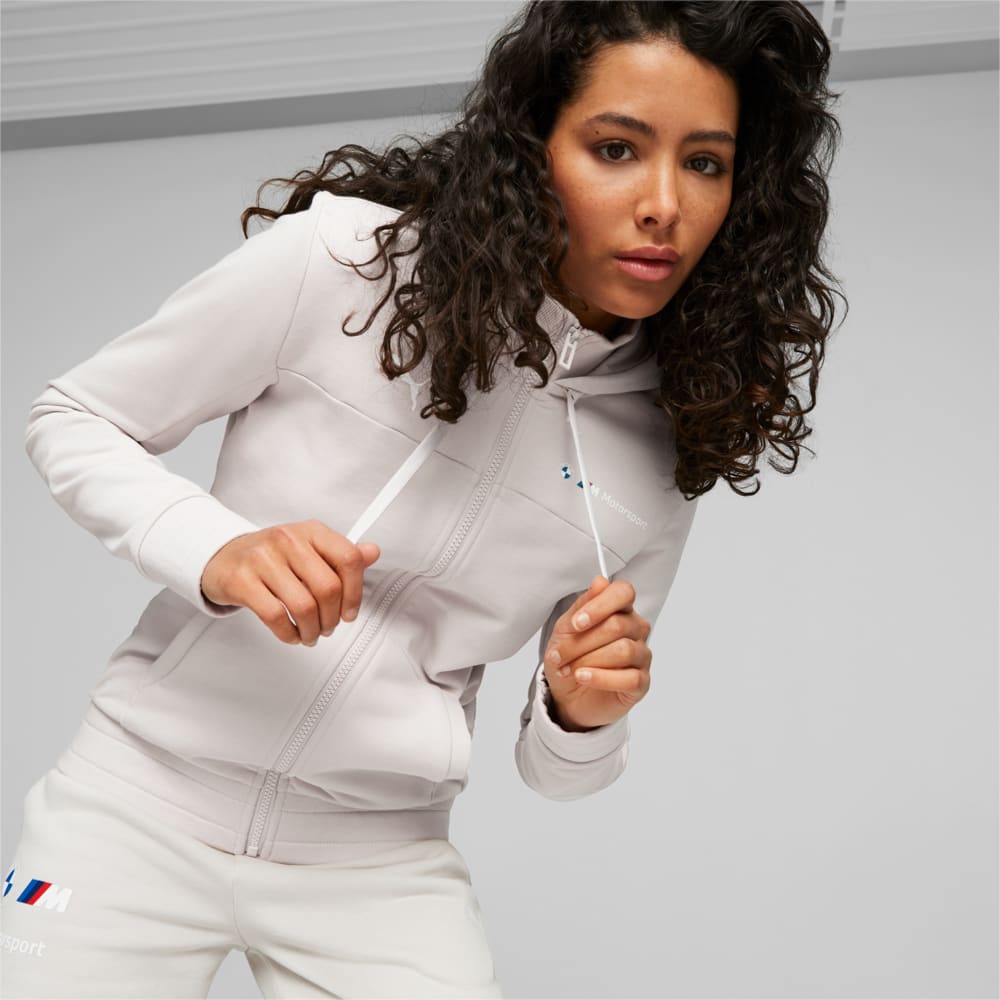 Зображення Puma Куртка BMW M Motorsport Women’s HDD Sweat Jacket #1: Stone Gray