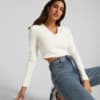 Image Puma Classics Women's Ribbed Long Sleeve Shirt #1