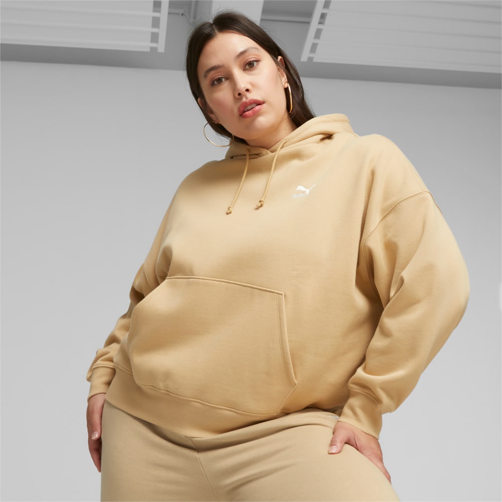 Изображение Puma Худи CLASSICS Women’s Oversized Hoodie #2: Sand Dune