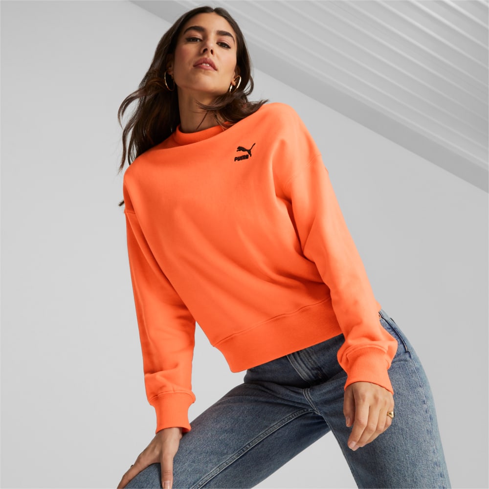 CLASSICS Women's Oversized Sweatshirt | Orange | Puma | Sku: 621408_60