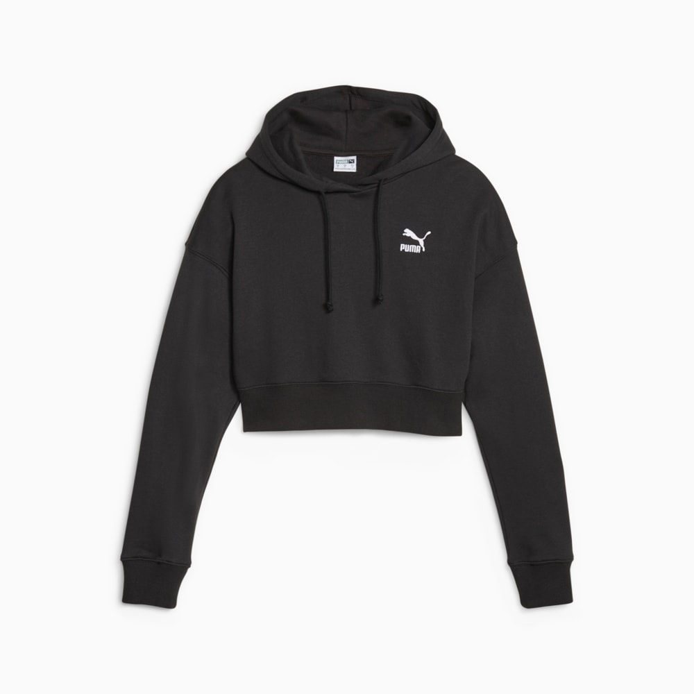 Classics Women's Cropped Hoodie | Black | Puma | Sku: 621409_01 – PUMA ...