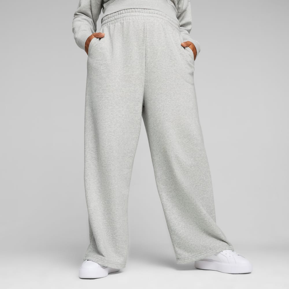 Puma sweatpants womens grey sales