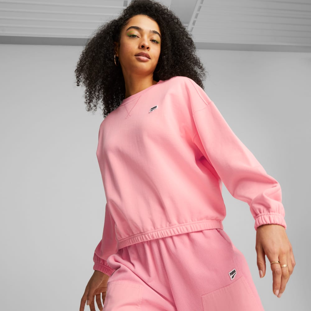 Изображение Puma Толстовка DOWNTOWN Women’s Oversized Sweatshirt #1: Peach Smoothie