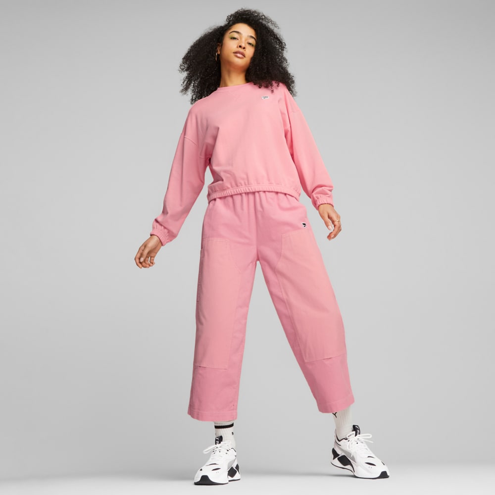 Изображение Puma Толстовка DOWNTOWN Women’s Oversized Sweatshirt #2: Peach Smoothie