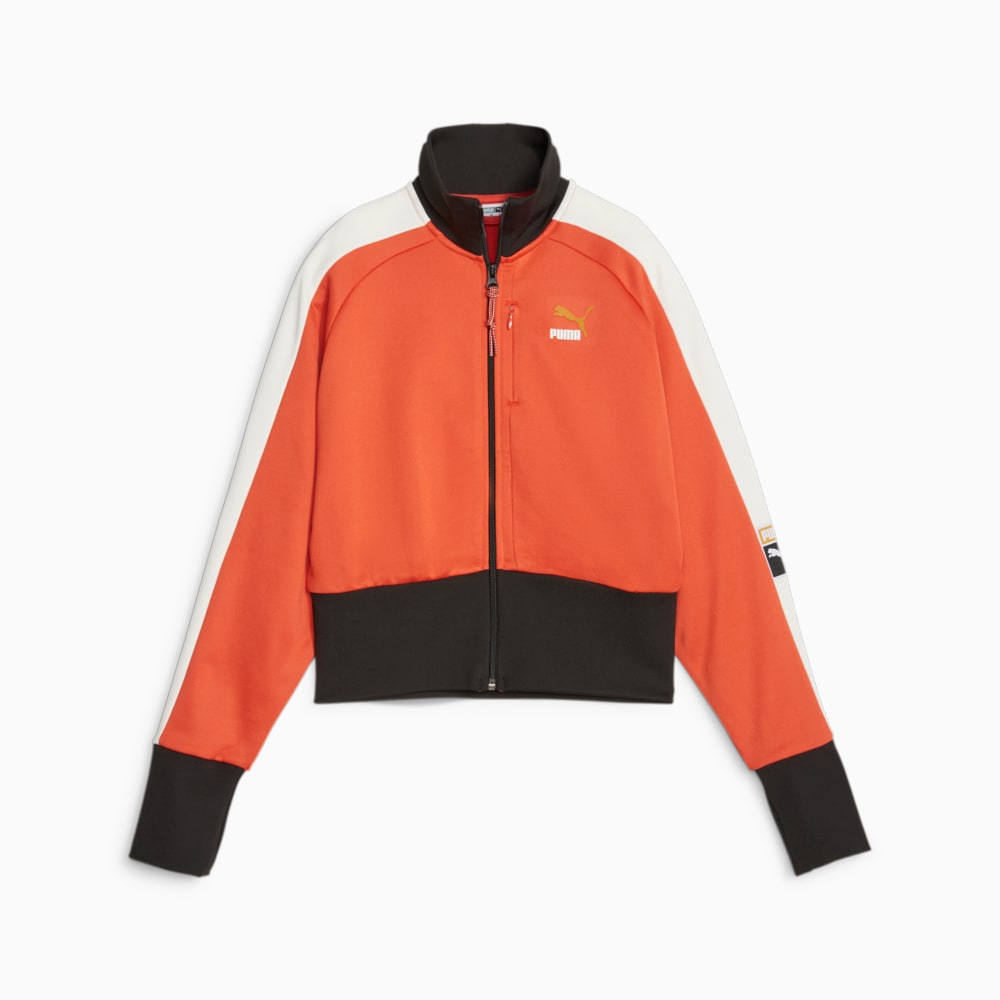 T7 Women s Track Jacket Orange Puma Sku 621475 39