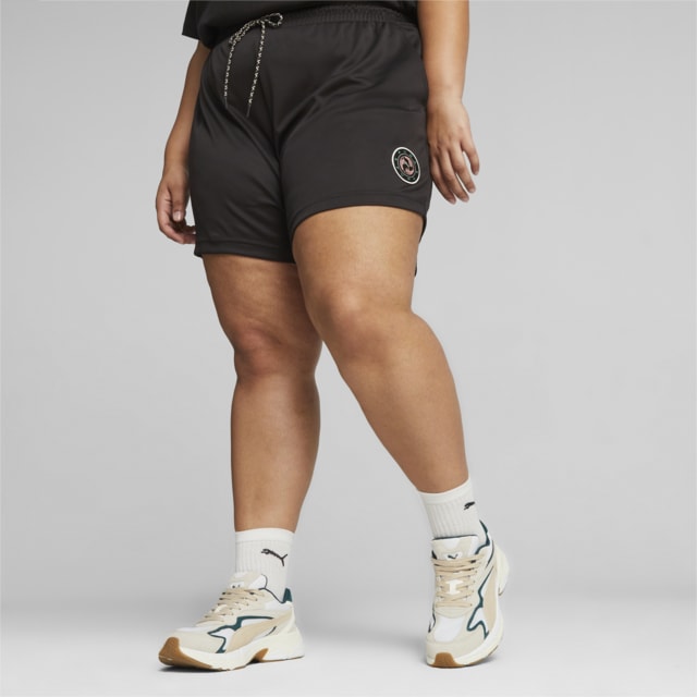 Puma shorts discount womens gold