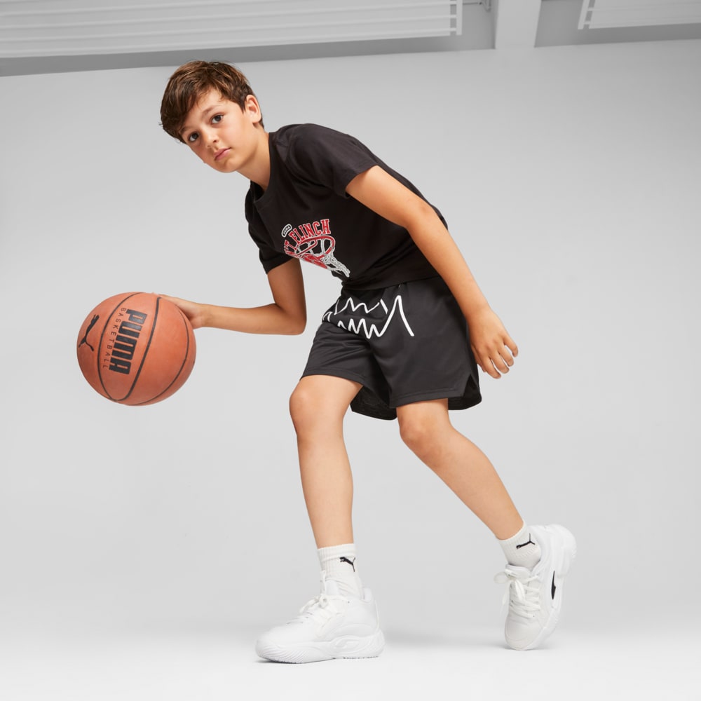 Basketball Jaws Youth Shorts | Black | Puma | Sku: 621583_01