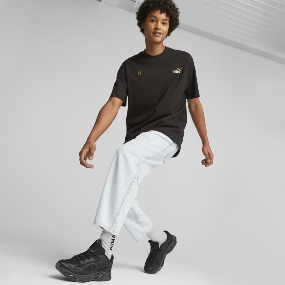 PUMA 75 Logo Celebration Men's Tee | Black | Puma | Sku: 621739_01