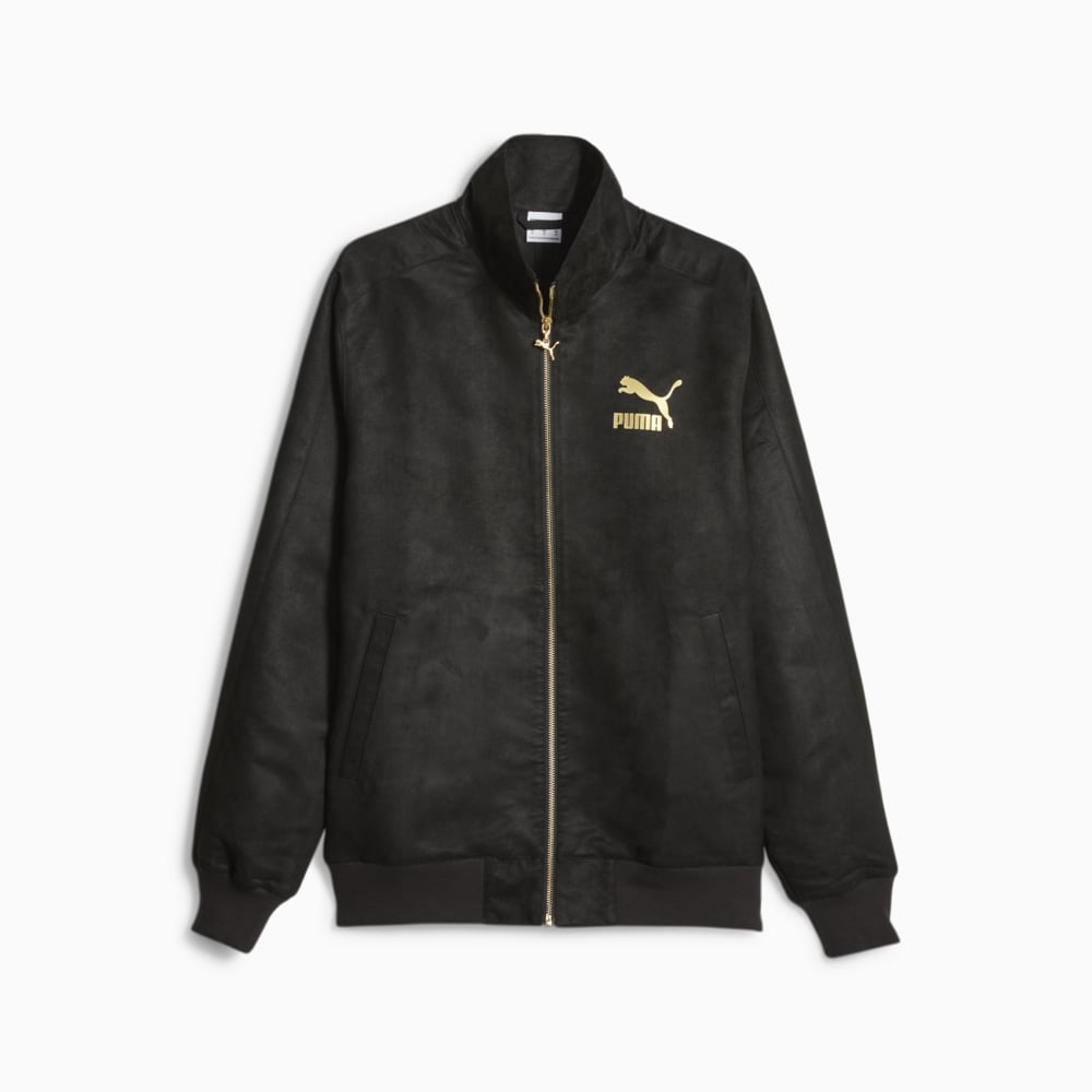 T7 SUEDE Men s Track Jacket Black Puma Sku 621949 01