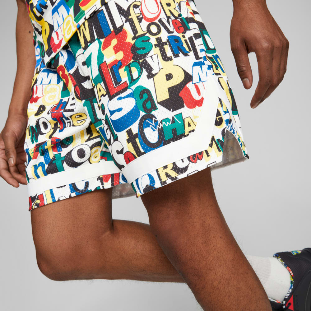 Изображение Puma Шорты Trash Talk Men’s Basketball Shorts #2: Puma White-AOP