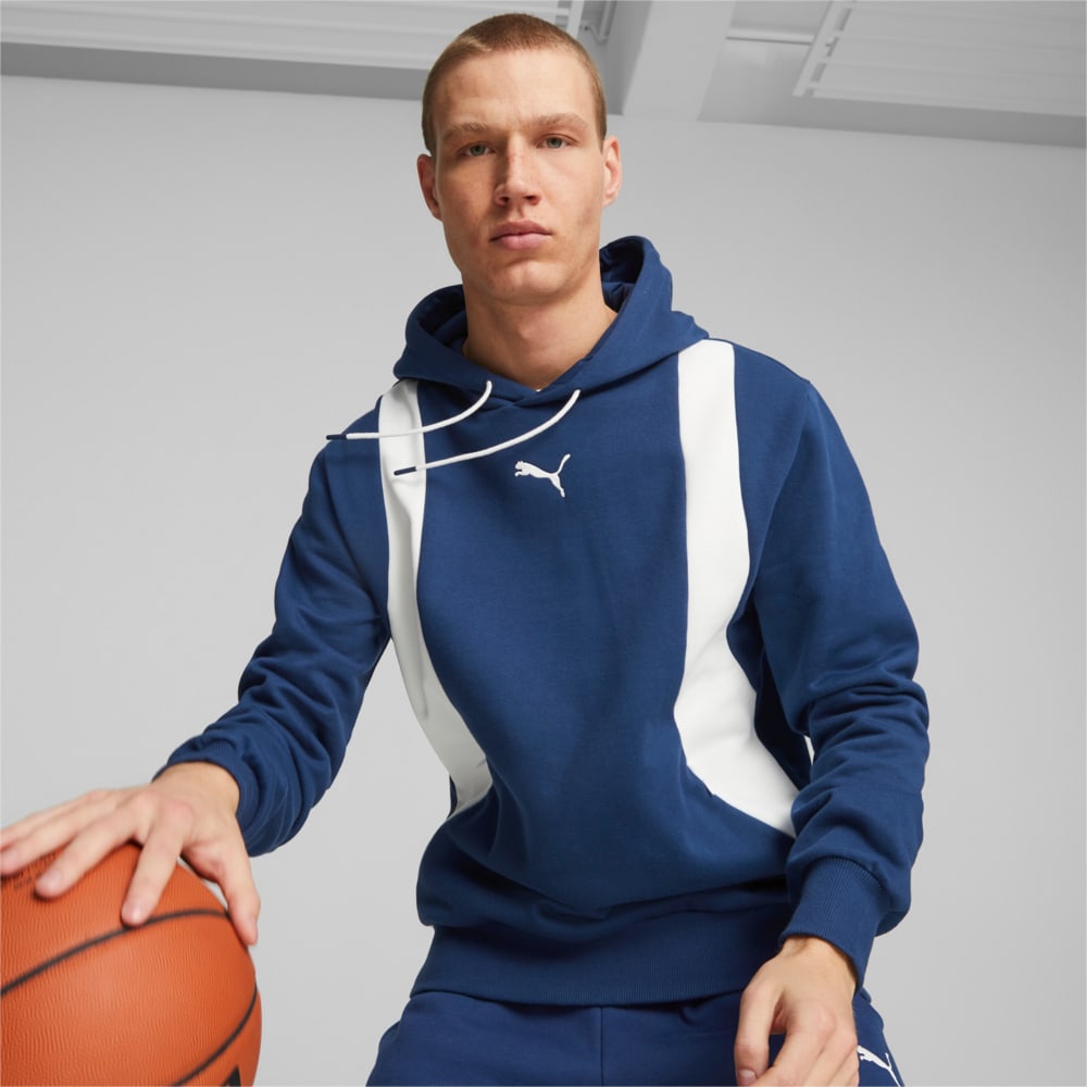 Изображение Puma Худи Blueprint Formstrip Men’s Basketball Hoodie #1: Persian Blue-PUMA White