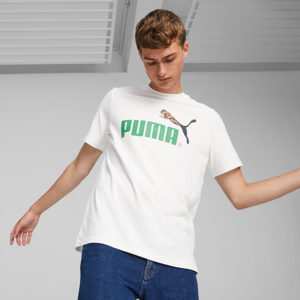 Изображение Puma Футболка CLASSICS NO.1 LOGO Tee #2: Puma White