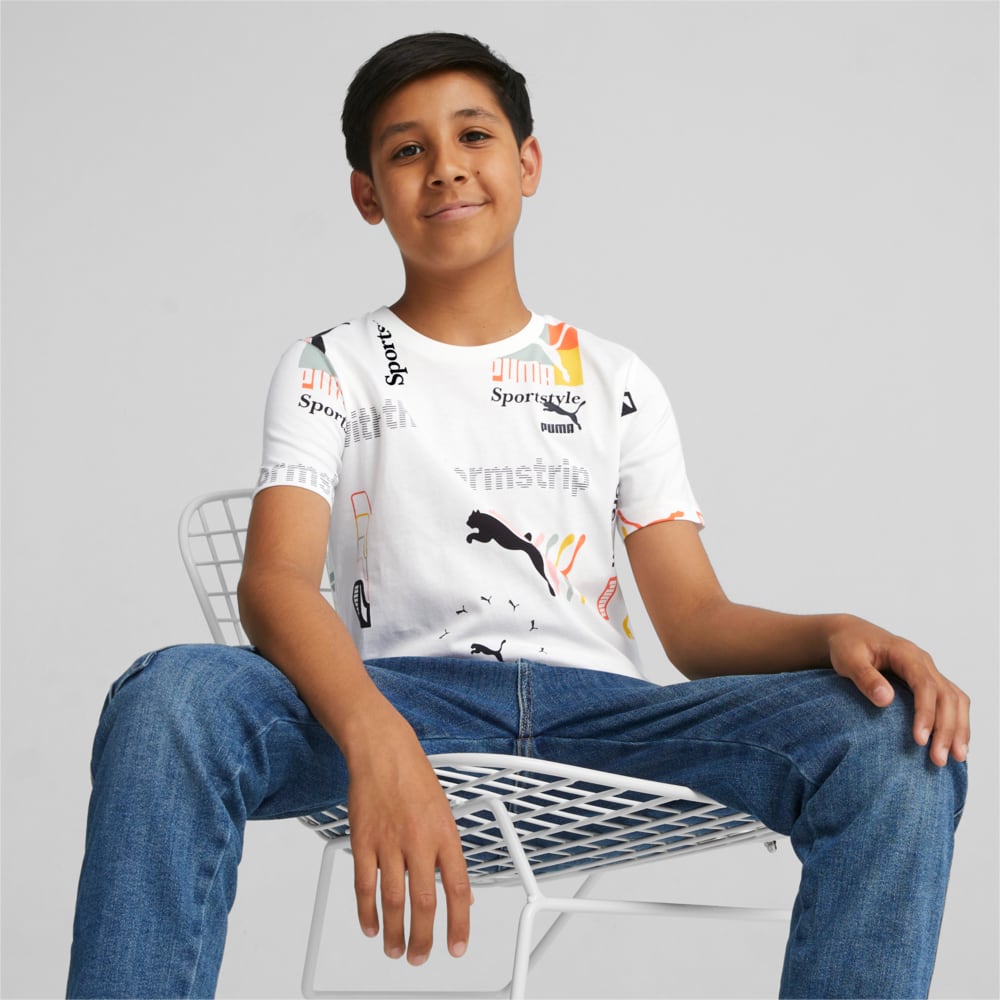 Image PUMA Camiseta Classics Brand Love Printed Juvenil #1