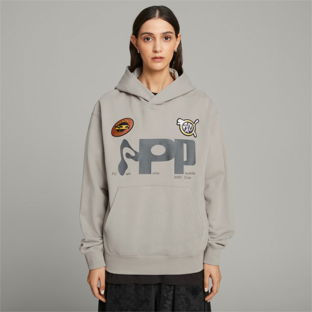 Изображение Puma Худи PUMA x PERKS AND MINI Graphic Hoodie #1: Concrete Gray