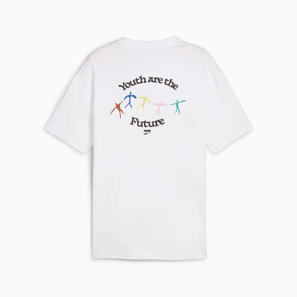 Изображение Puma Детская футболка DOWNTOWN Youth Graphic Tee #2: Puma White