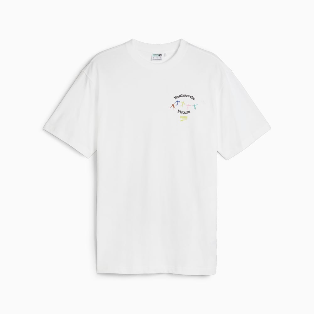 Зображення Puma Дитяча футболка DOWNTOWN Youth Graphic Tee #1: Puma White