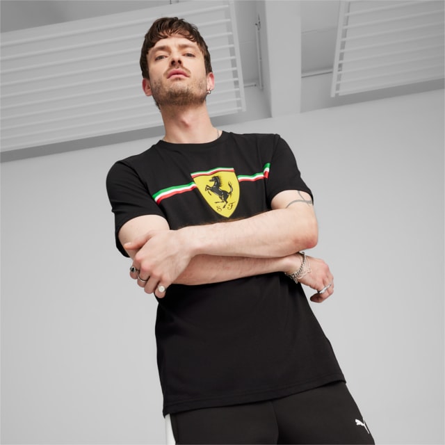 Imagen PUMA Polera Scuderia Ferrari Race Big Shield Motorsport Heritage para hombre