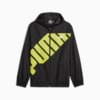 Изображение Puma Ветровка Men's Hooded Graphic Windbreaker #6: Puma Black