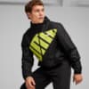 Изображение Puma Ветровка Men's Hooded Graphic Windbreaker #1: Puma Black