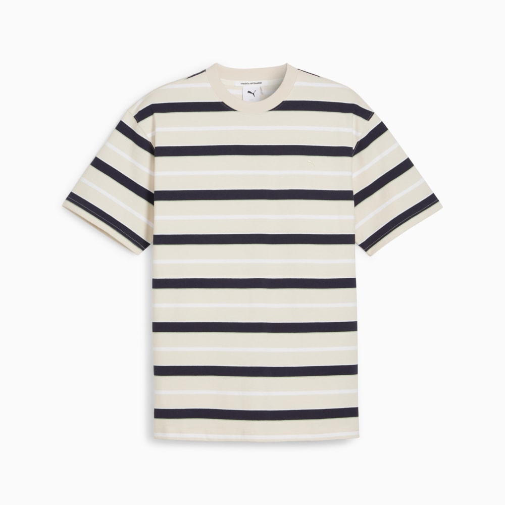 Polera A Rayas Mmq Blanco Puma