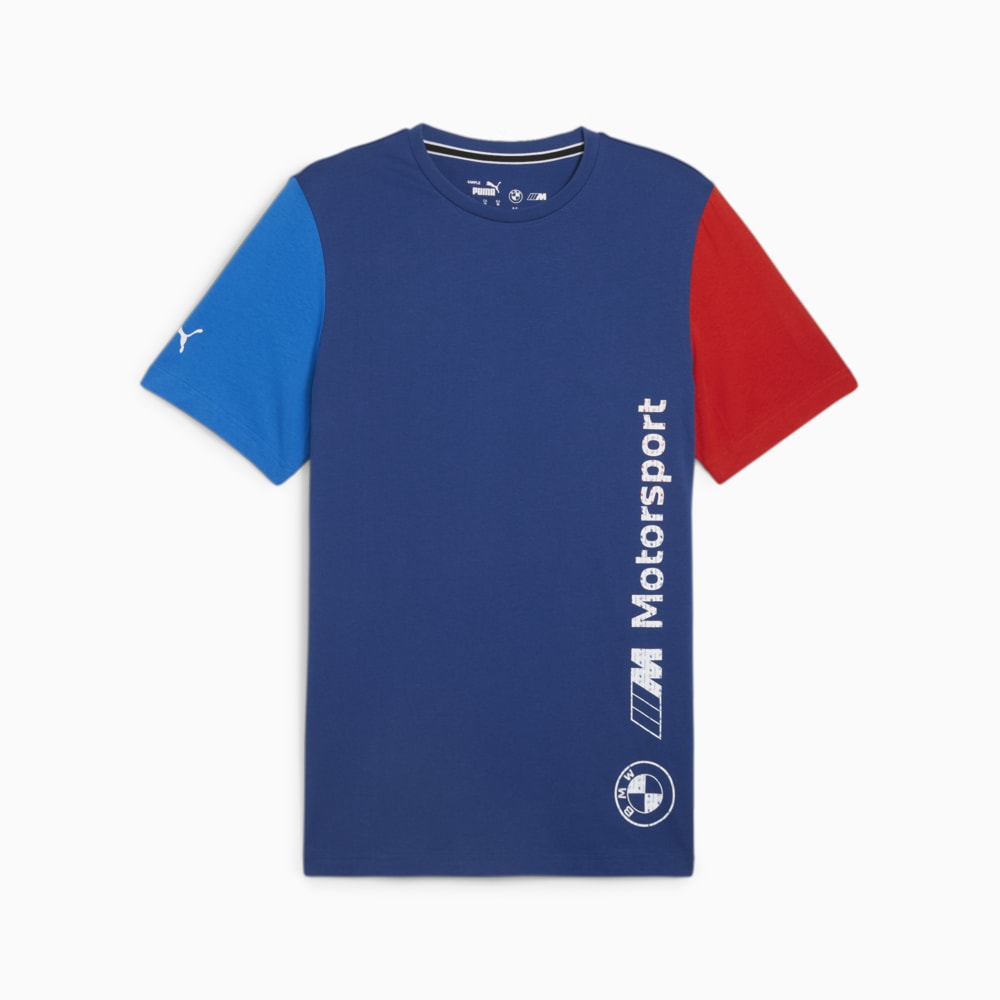 Camiseta BMW M Motorsport Logo Masculina Azul PUMA Ref 624155 04
