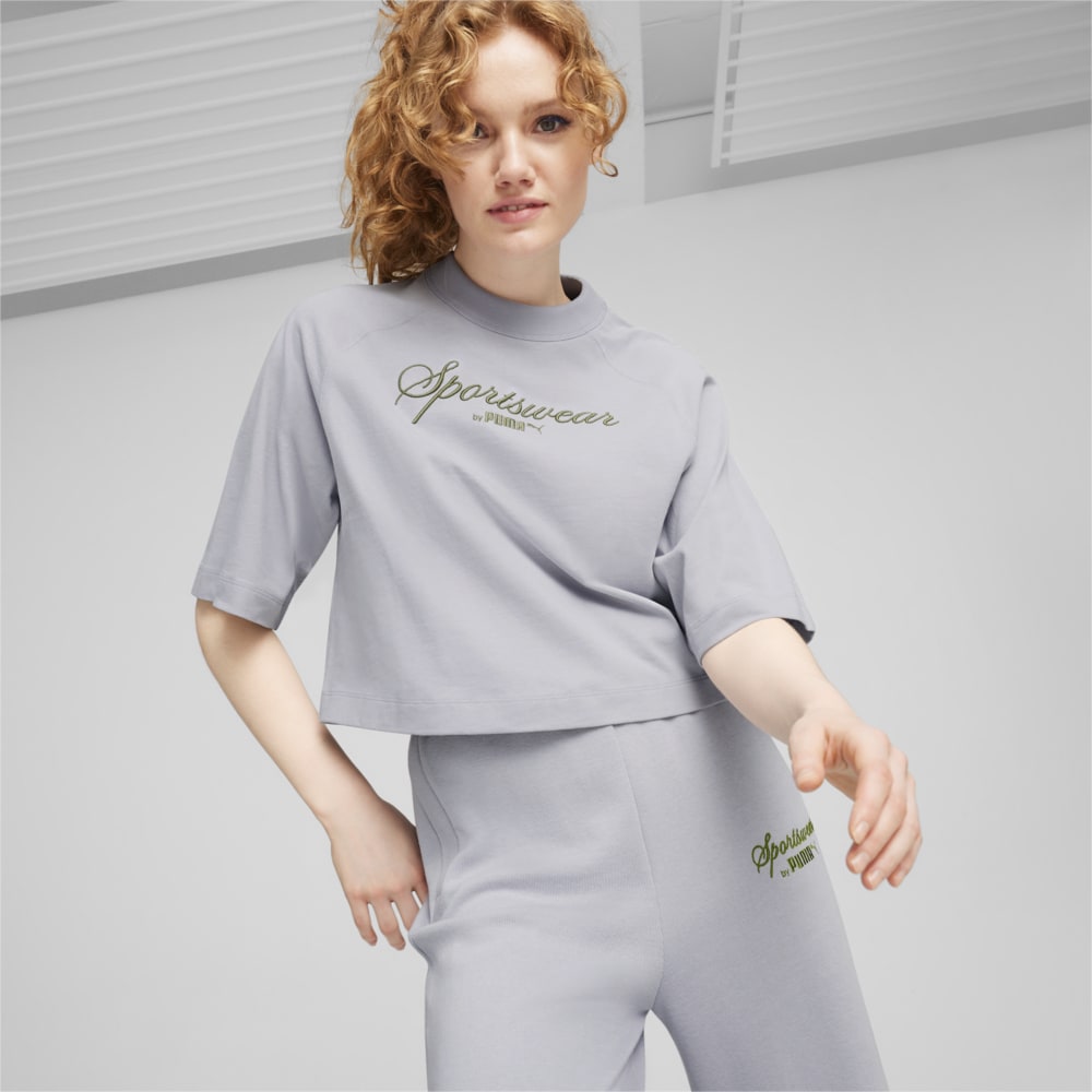 Image PUMA Camiseta Oversized CLASSICS Feminina #1