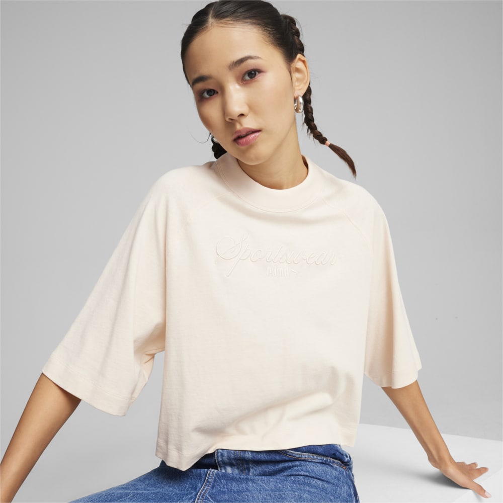 Image PUMA Camiseta Oversized CLASSICS Feminina #1