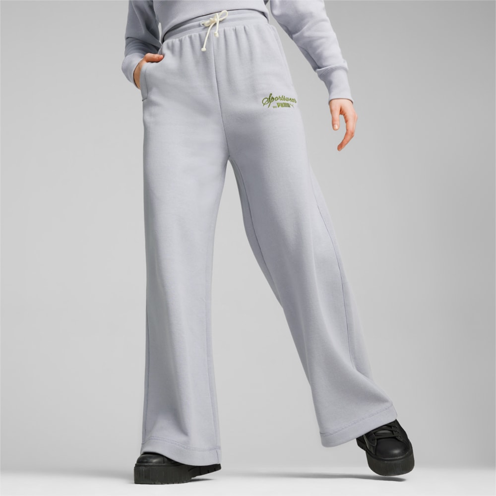 Зображення Puma Штани CLASSICS+ Women's Relaxed Sweat Pants #1: Gray Fog