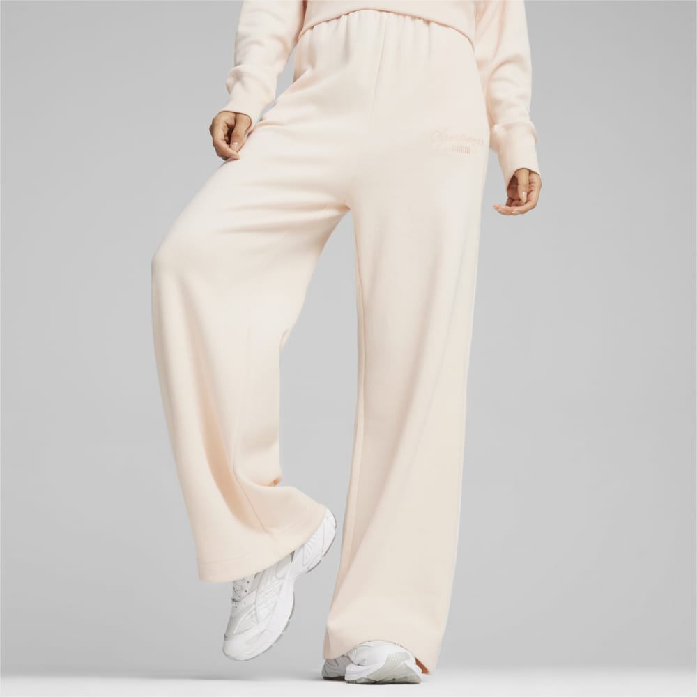 Изображение Puma Штаны CLASSICS+ Women's Relaxed Sweat Pants #1: Rosebay