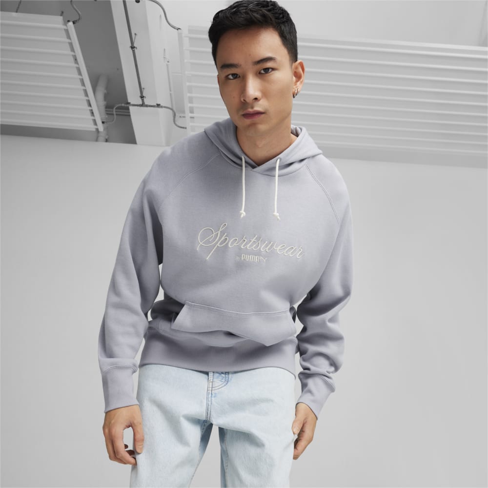 Изображение Puma Худи CLASSICS+ Men's Hoodie #1: Gray Fog