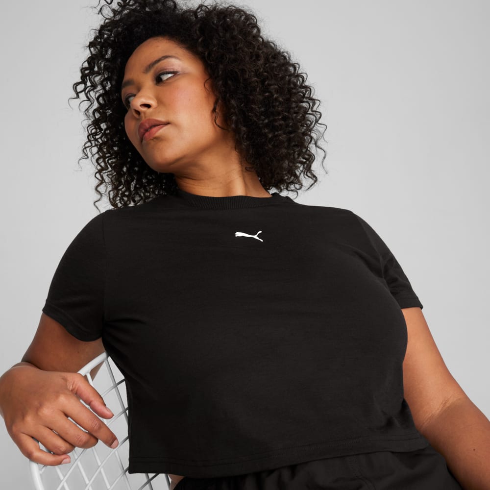 Изображение Puma Футболка DARE TO Women's Baby Tee #2: Puma Black